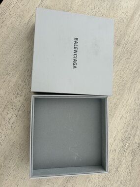 Authentic Balenciaga Signature Grey Luxury Presentation Box - Large Square